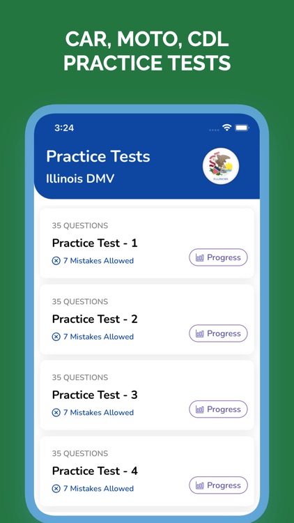 Illinois Permit Test Practice