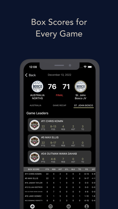 Bosco Stats Screenshot