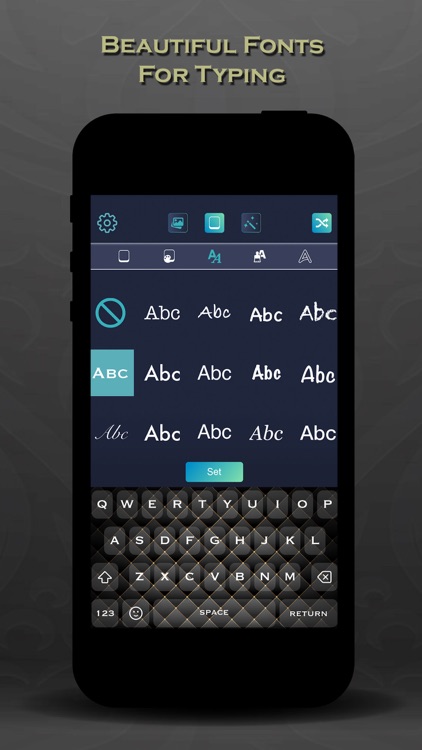Black Keyboard Themes Design screenshot-3