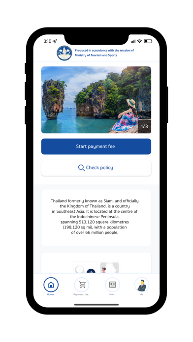 Thailand Visitor Fee Screenshot