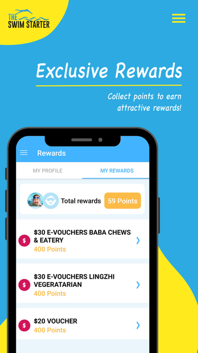 The Swim Starter App Screenshot