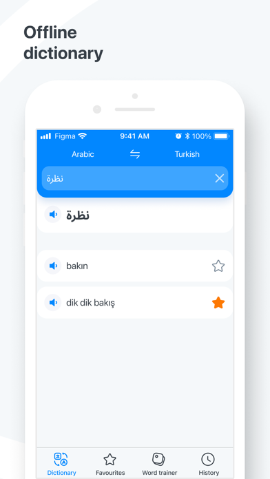 Turkish−Arabic dictionary Screenshot