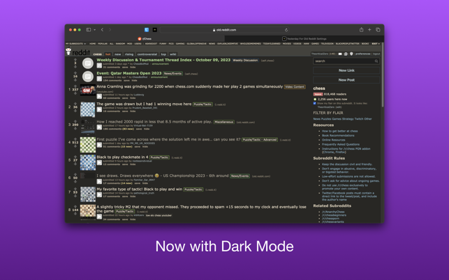 Yesterday For Old Reddit Screenshot