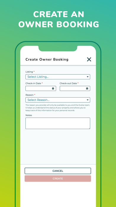 Evolve Owner App Screenshot