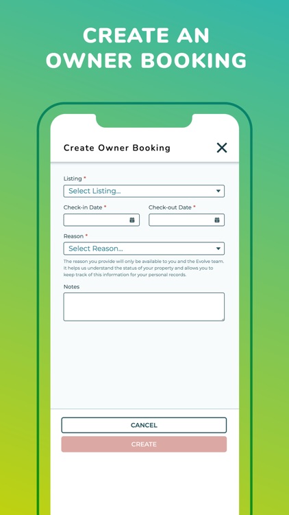Evolve Owner App