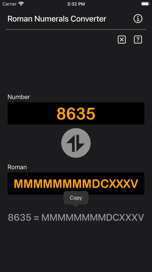 #7. Roman Numerals Converter Plus (iOS) By: Heng Jia Liang