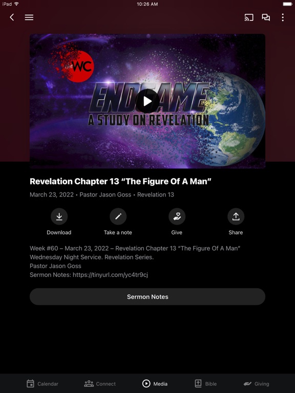 The Wapak Church iPad screenshot 3 - Education app