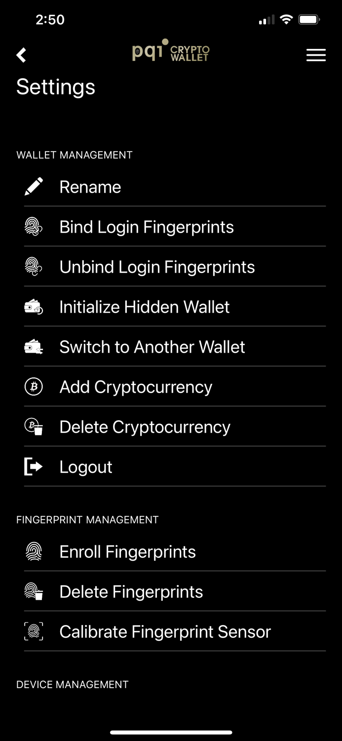 PQI Crypto Wallet