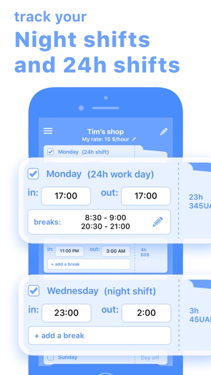 Work Hours & Pay Calculator screenshot-4