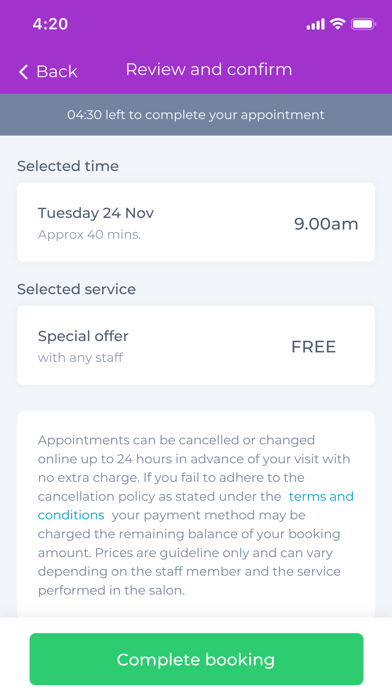 Head Office Salon Screenshot