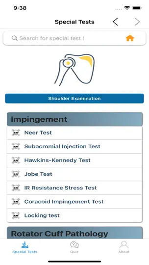 Screenshot von Orthopedic Examination Lite auf dem iPhone 3