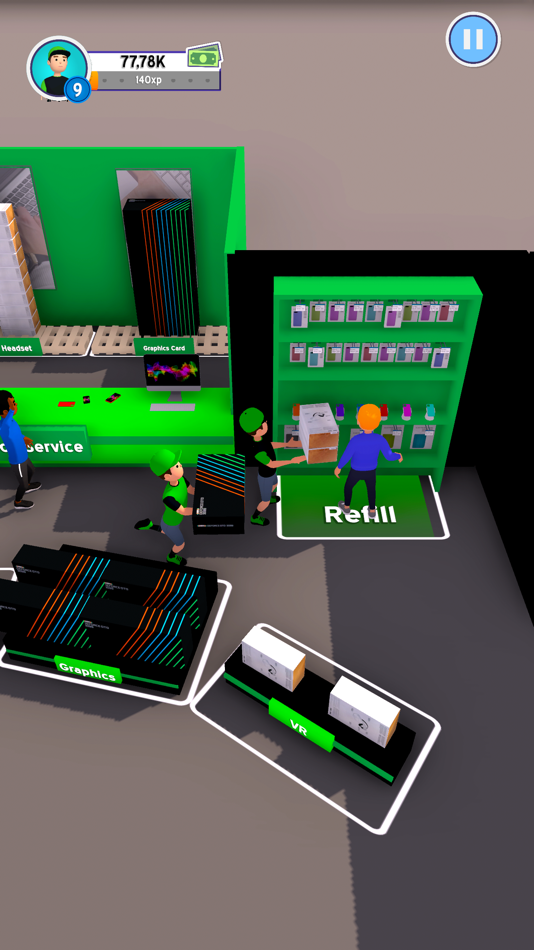 #2. Tech Store Tycoon (iOS) 由: Dumbbell Games Yazilim Anonim Sirketi