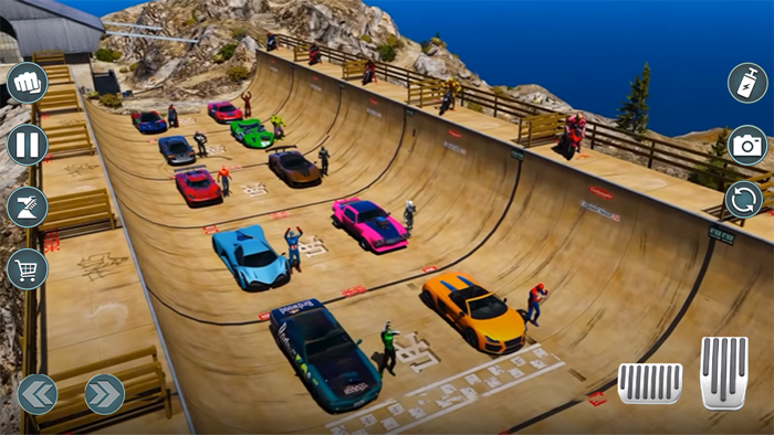 Superhero Car Mega Ramp Games
