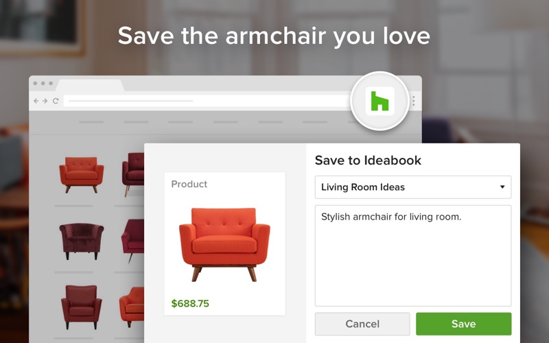 How to cancel & delete houzz save button 3