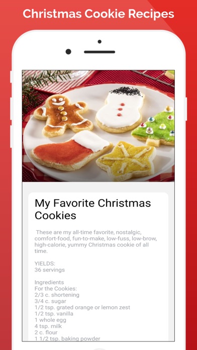 Christmas Cookie Recipes App Screenshot