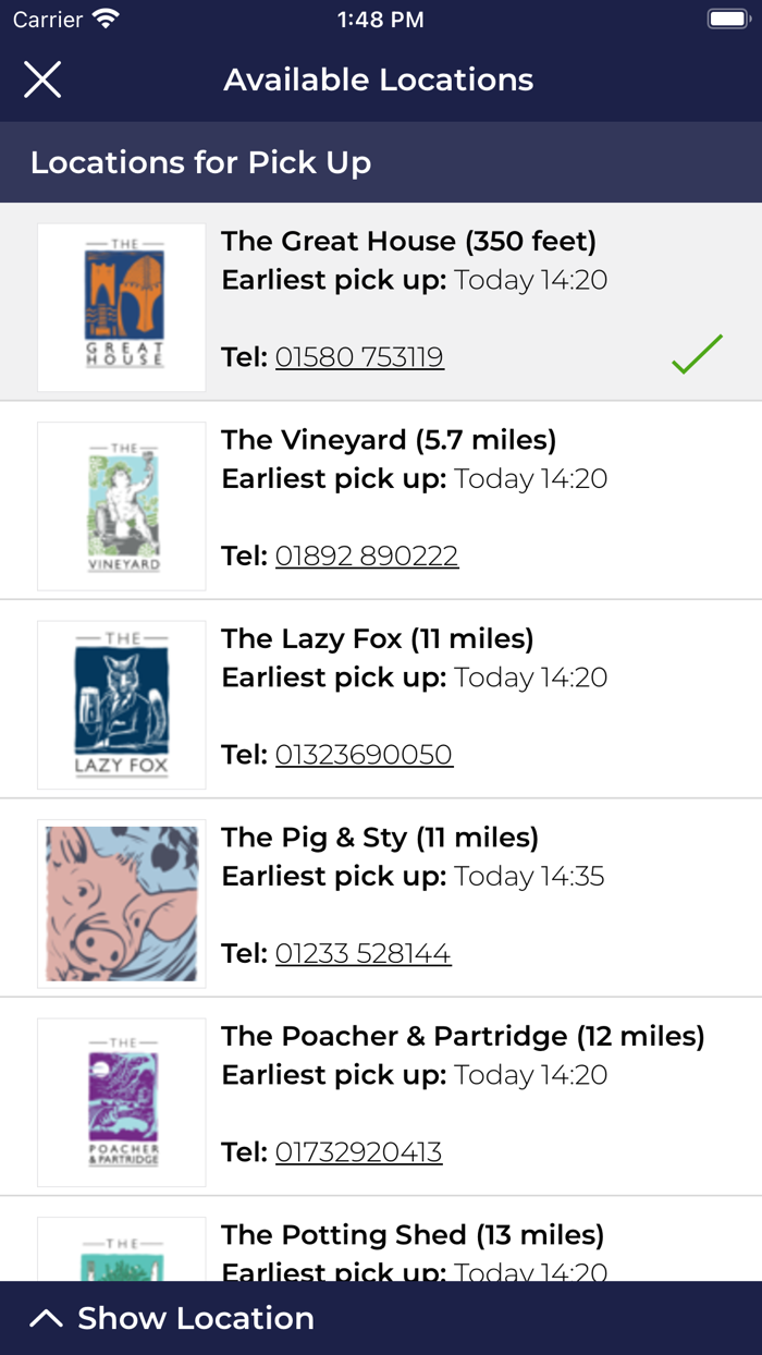 LOCAL Food and drink delivered