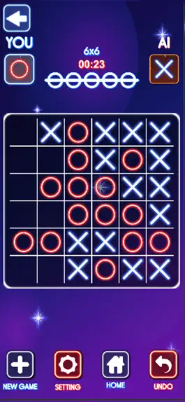 Game screenshot Tic Tac Toe Neon - 2 Player hack