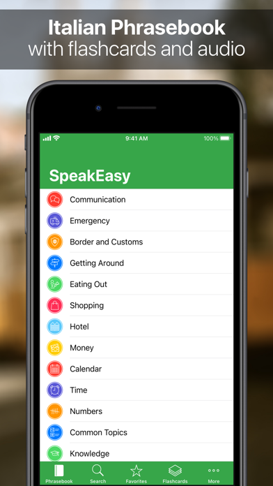 Screenshot #1 pour SpeakEasy Italian Pro
