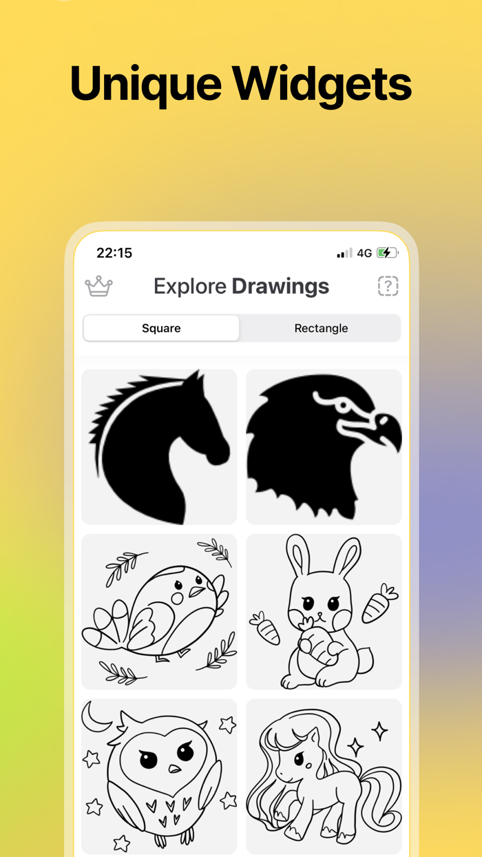 Drawing Lock Screen Widget