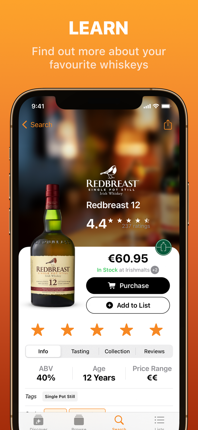 Irish Whiskey App