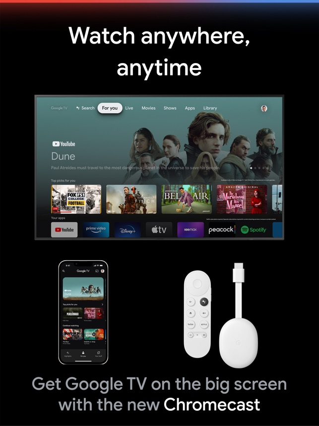 Google TV: Watch Movies & TV on the App Store