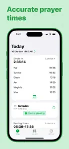 IslamApp: Prayer times, Qibla screenshot #1 for iPhone