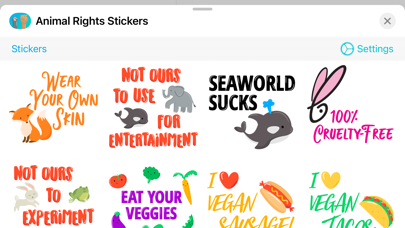 Animal Rights Stickers Screenshot