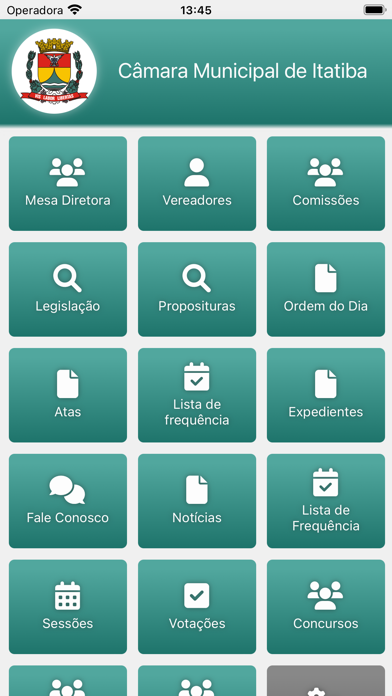 Câmara Municipal de Itatiba Screenshot