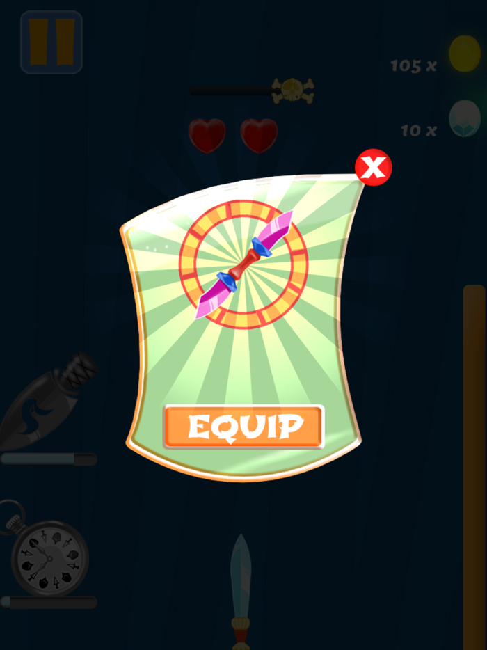 Knife Master dash at Monsters