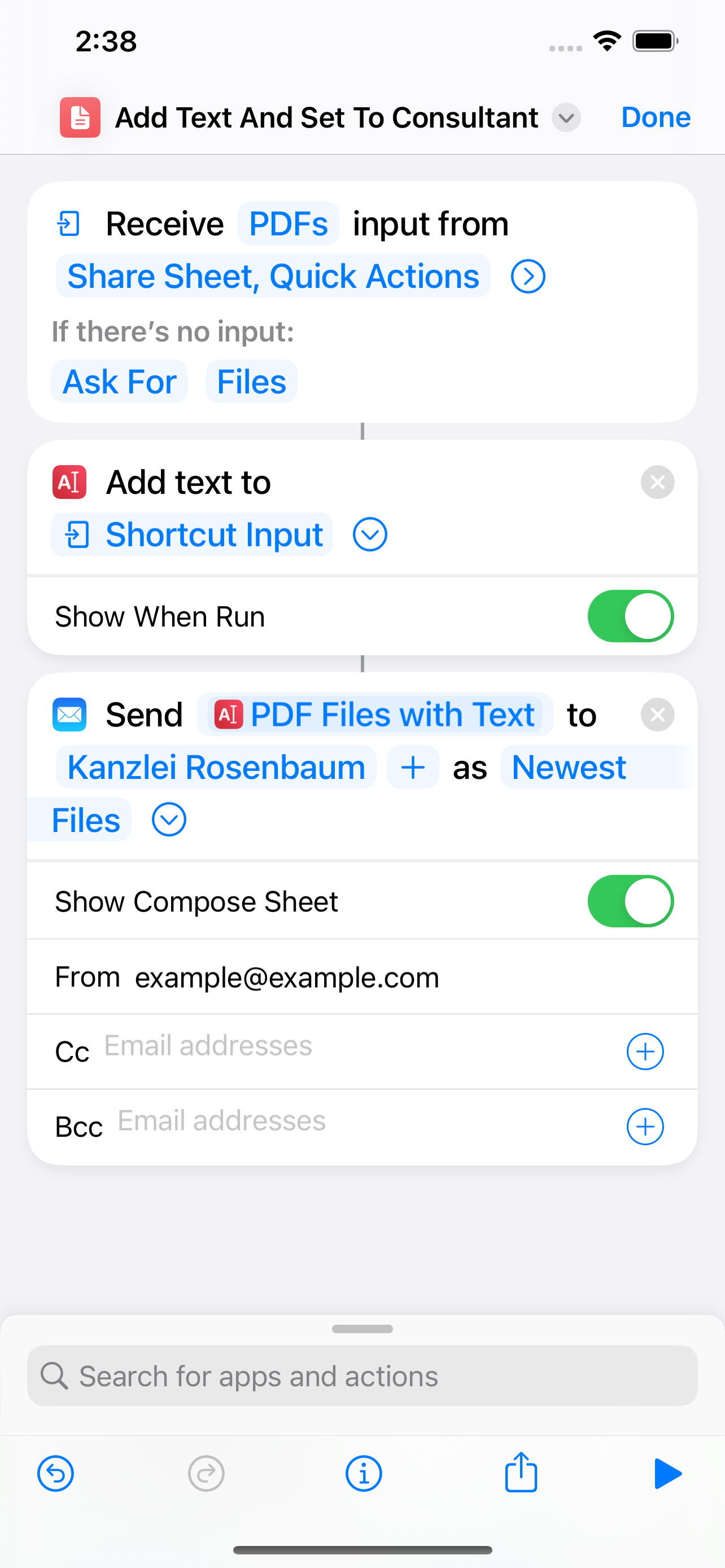 PDF Text Include