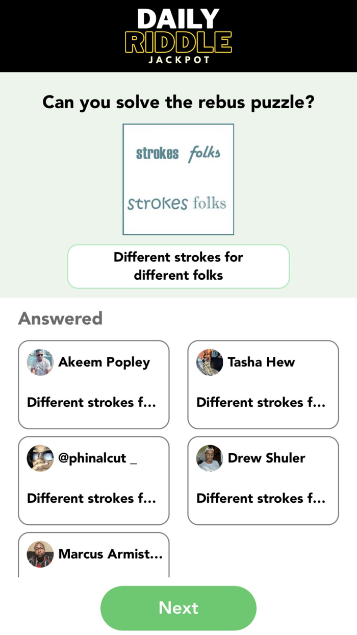 Daily Riddle Jackpot