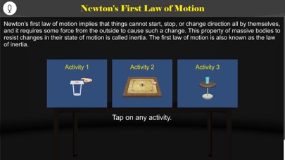 Screenshot #1 pour Newton's First Law of Motion