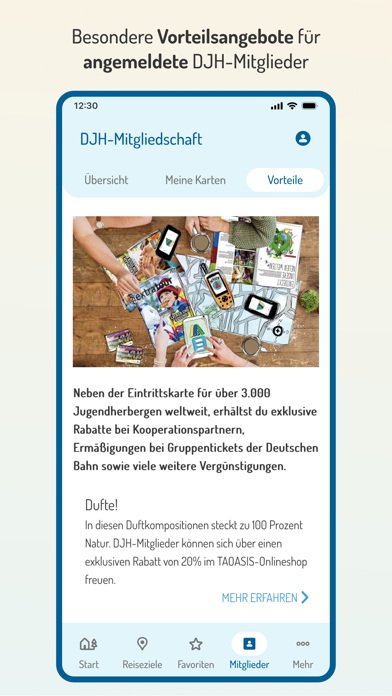 DJH Youth Hostels in Germany Screenshot