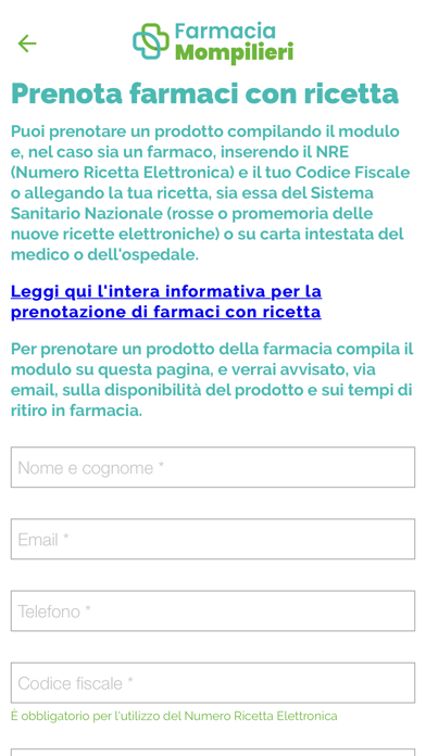 Farmacia Mompilieri Screenshot