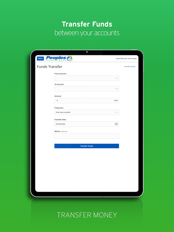 Peoples Bank PEBO iPad screenshot 5 - Finance app