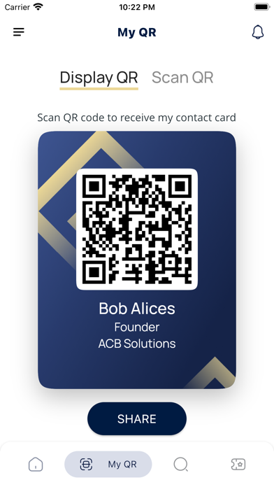 Cuir Ally Smart Business Cards Screenshot