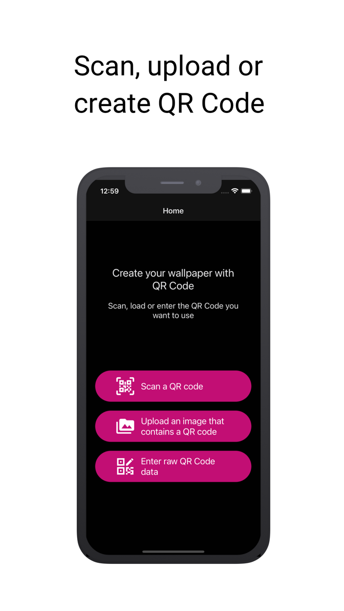QRlockscreen - wallpapers and QR