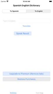 spanish-english-dictionary iphone screenshot 3