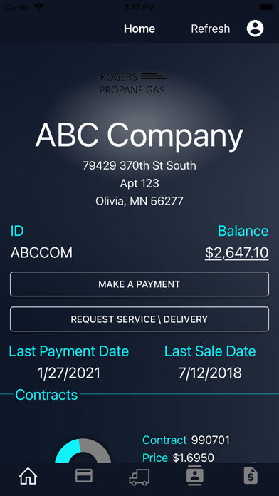 Rogers Propane Gas Screenshot