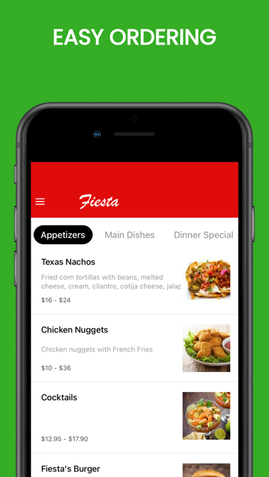 Fiesta TexMex Restaurant Screenshot