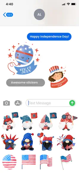 Game screenshot Watercolor 4th July Stickers hack