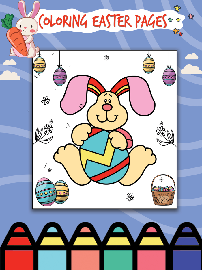 Easter Egg Coloring Book App