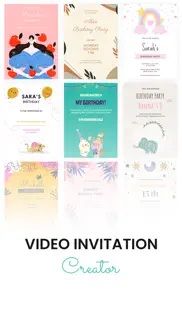 video invitation birthday card iphone screenshot 1