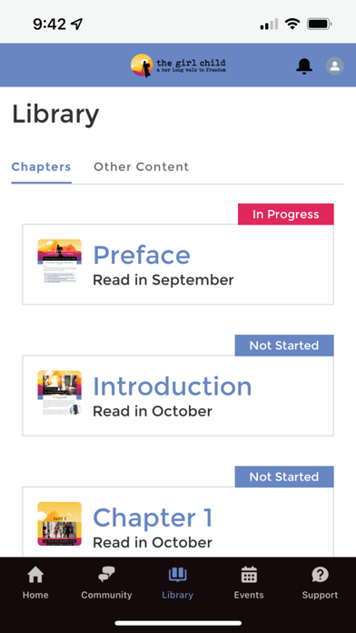 Girl Child Long Walk Hub Screenshot
