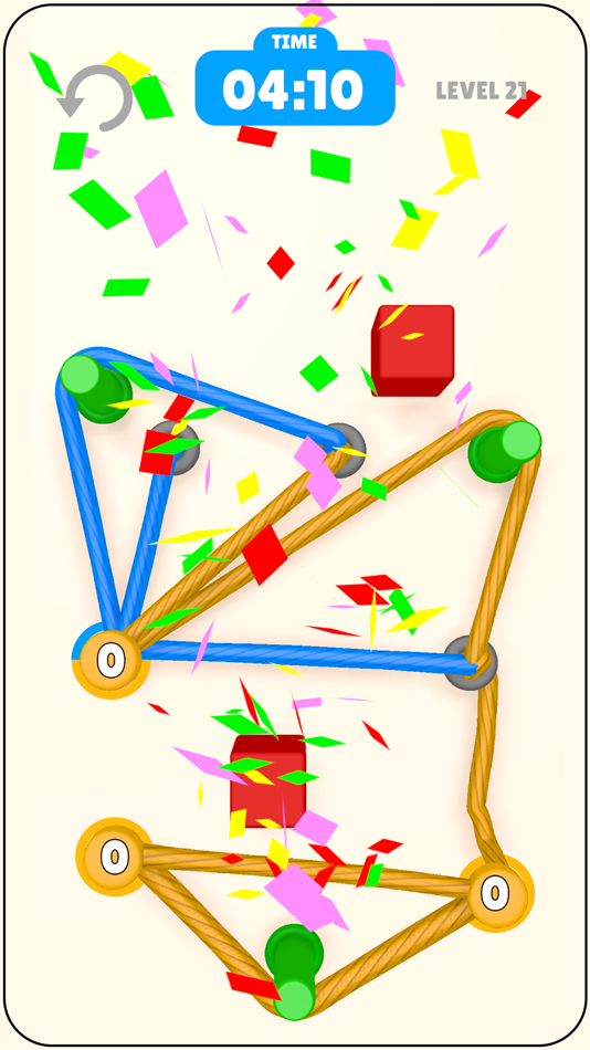 #4. Rope Connect Puzzle (iOS) By: Mert Yilmaz