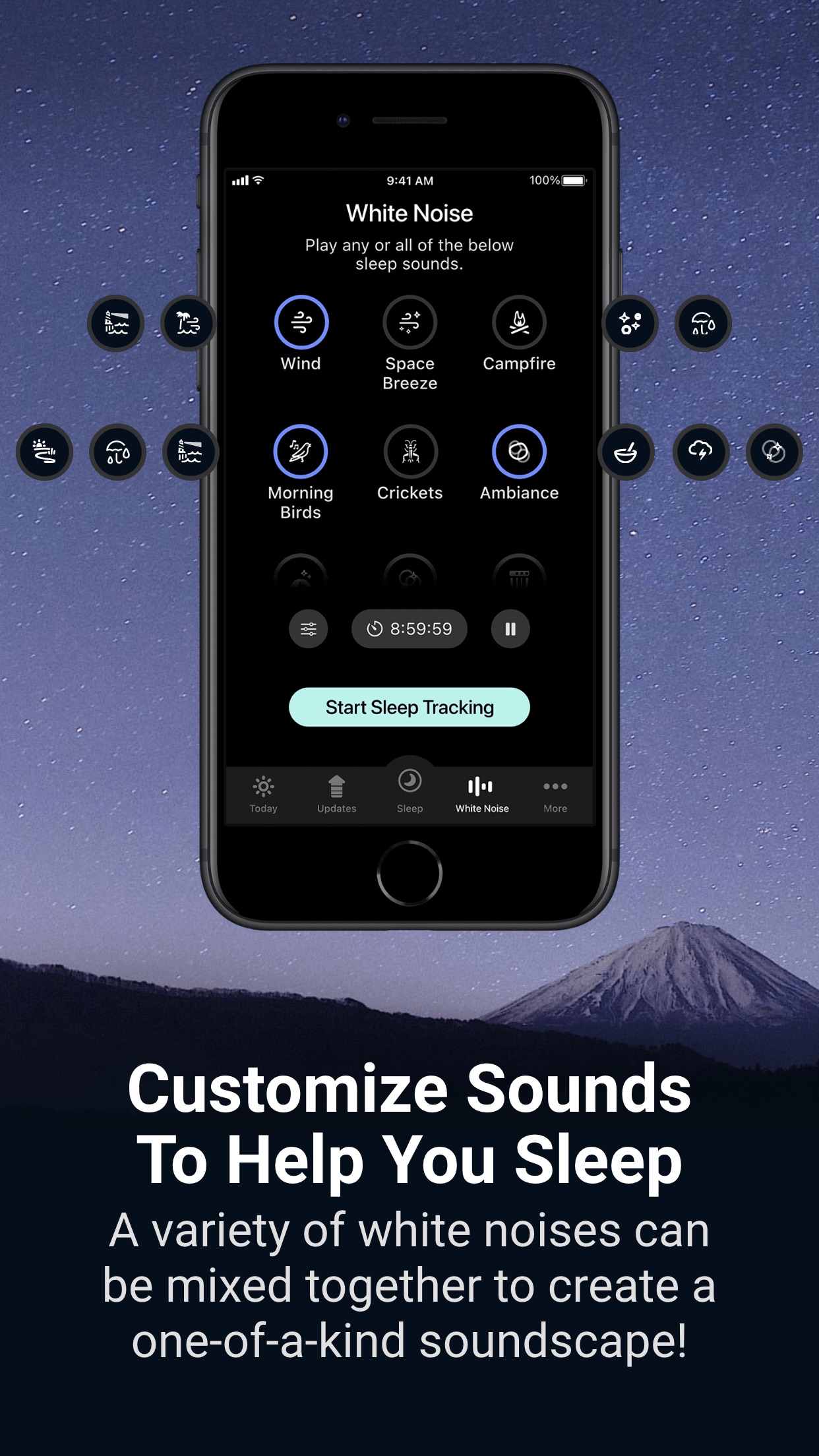 Screenshot do app SleepWatch - Top Sleep Tracker