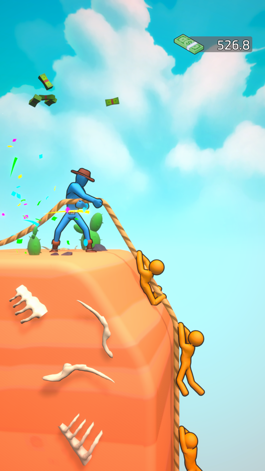 #3. Rope Pull Hero (iOS) 由: Lagot Games Yazilim ve Pazarlama Anonim Sirketi