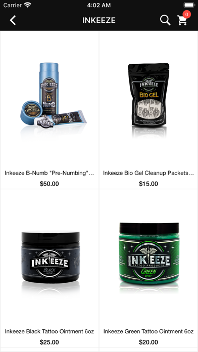 B-Side Tattoo Supply Screenshot