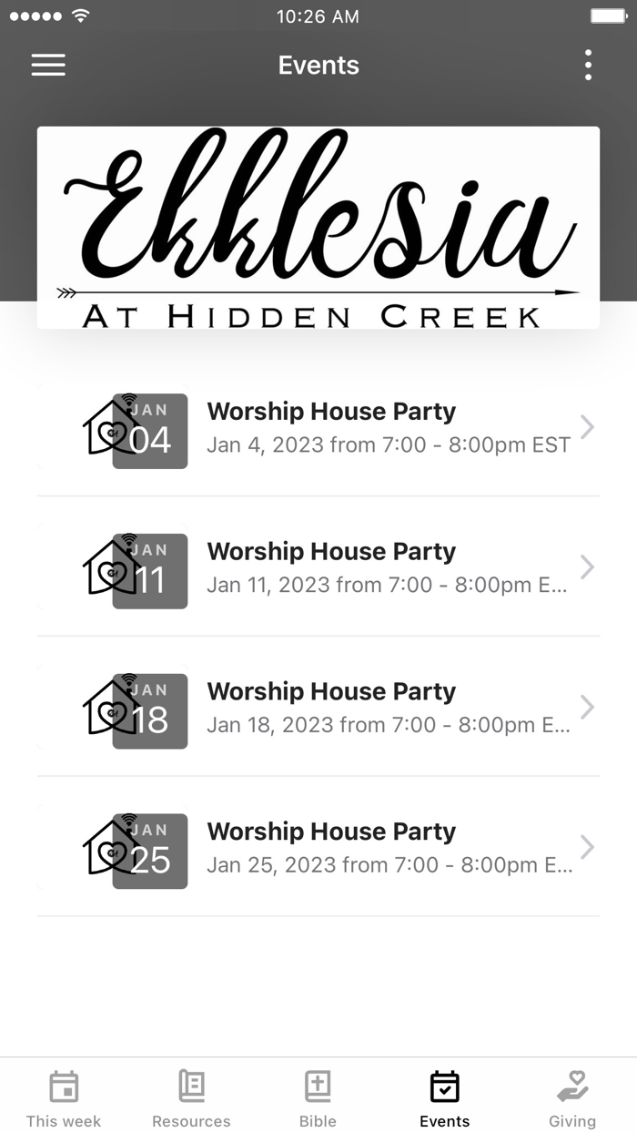 Ekklesia at Hidden Creek