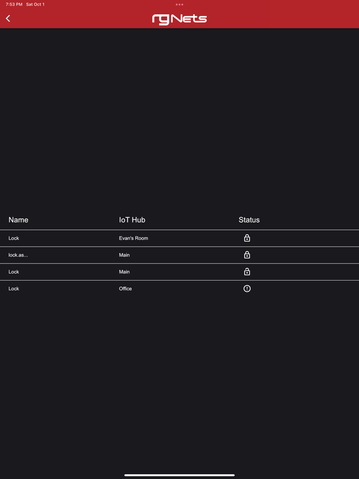 rXg IoT Lock-Thermostat Viewer